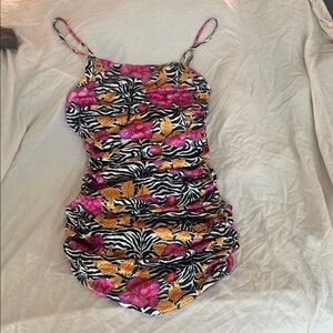 AKIRA Multicolor Strappy Dress